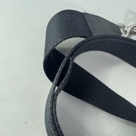 Michael Kors Black Cotton Strap with Black Leather Accents Adjustable Strap - Picture 9 of 10